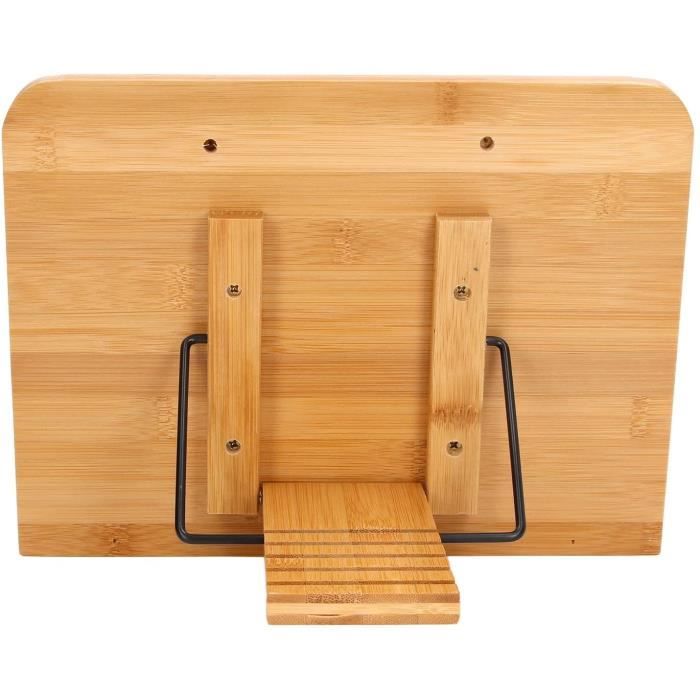 LUTRIN DE CUISINE Porte-livres en bambou avec design printanier Supports de  livres de cuisine en bois pour la cuisine et la lectur - Cdiscount Maison