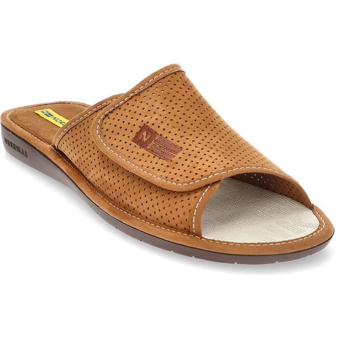 Chaussons Nordikas Top Line 3116 Cuir Blanc Confort sup rieur