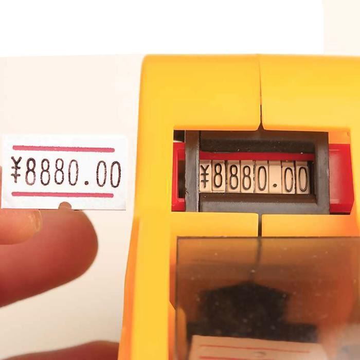 Acheter Étiqueteuse de machine d'étiquette de prix de supermarché PDTO avec  1 rouleau d'étiquettes + 2 rouleaux d'encre