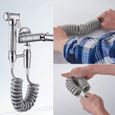 ABS Flexible de douche pour eau plomberie Toilette Bidet Pistolet pulvérisateur Salle de bains (gris)-YIG-2