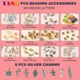 Perles en argile polymère avec outils pour bijoux,bracelets de bricolage,collier,boucles d'oreilles,cadeau pour enfants,7200 pièces-2
