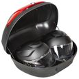 TECTAKE Top Case 2 casques XXL Universel 48 Litres pour Moto-2