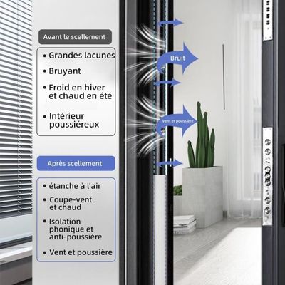 HARFINGTON Joint De Porte Autocollant En Caoutchouc En Forme