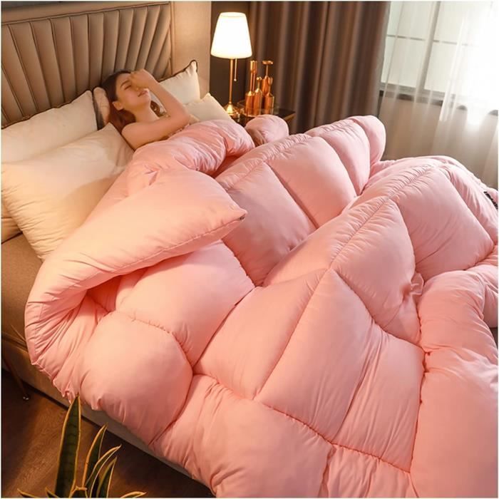 Couette D'hiver Très Chaude 150x200 Cm - Velours Duveteux 3,5 Kg