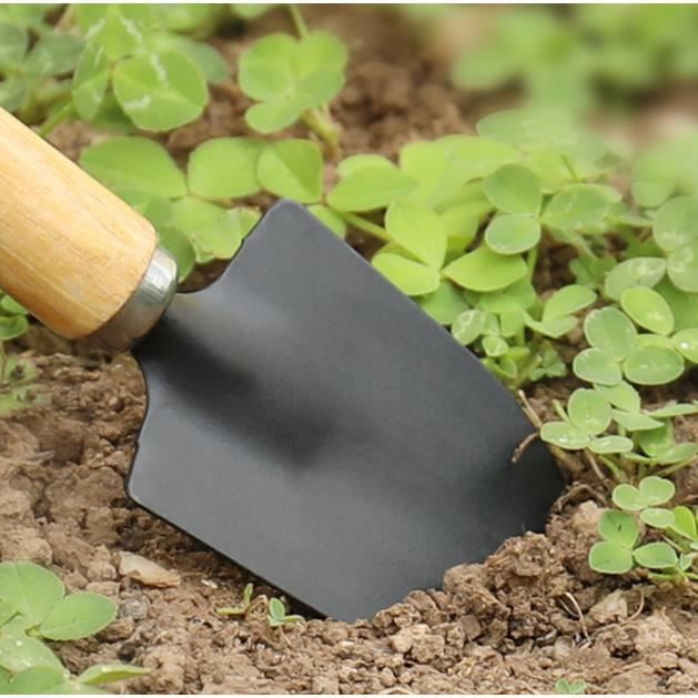 Pelle à Plantes, 3pcs Mini Outils de Jardinage pour Plantes Set Spade Griffe Râteau Pelle Fleurs