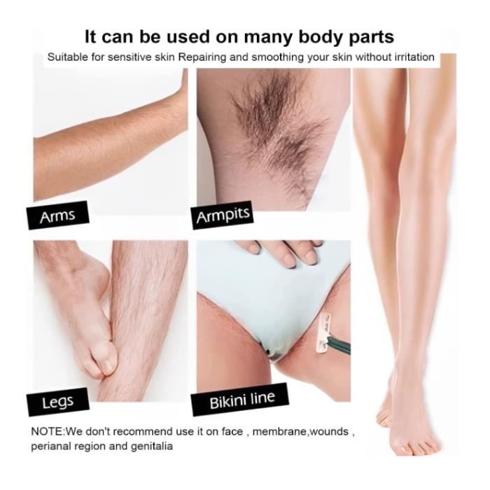 Gomme à épiler Cristal Dorée - Épilateur Rapide Pour Jambes Et Bras - Neuf