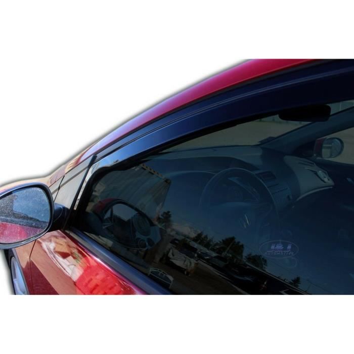 Deflecteur Auto Déflecteurs d'air - J&J AUTOMOTIVE - Peugeot 208 3P - Fumé - Acrylique ...