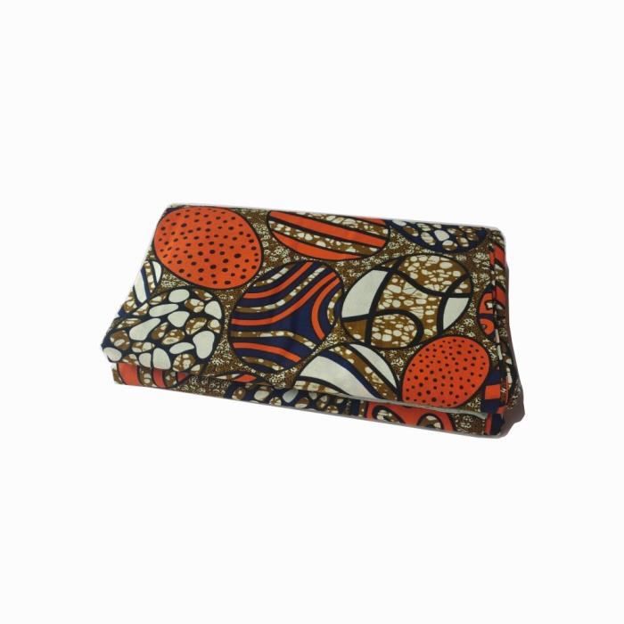Robe portefeuille store en tissu pagne