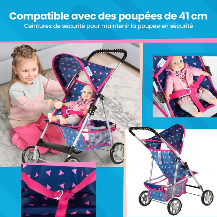Poussette clearance bleue jouet