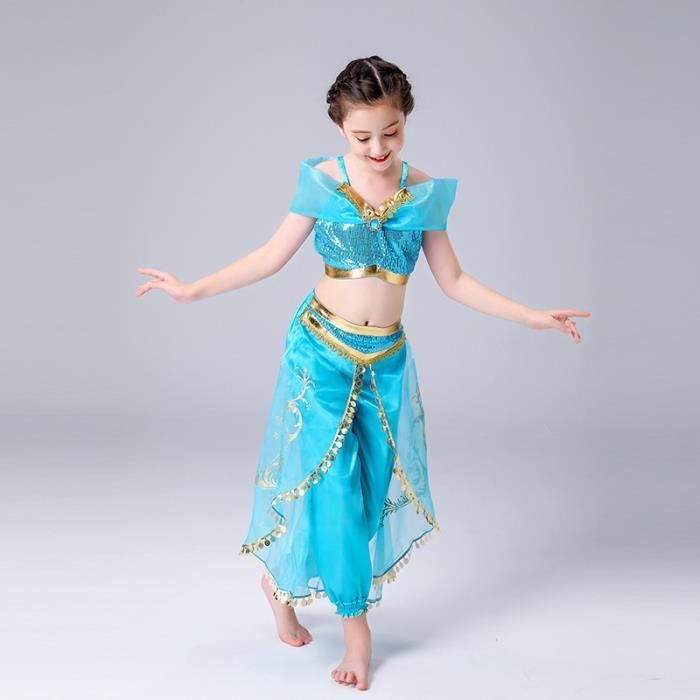 Deguisement Robe de Aladdin Princesse Jasmine pour Filles, Déguisement de  Princesse pour fête d'anniversaire Jeu de rôle d'halloween - Cdiscount Jeux  - Jouets