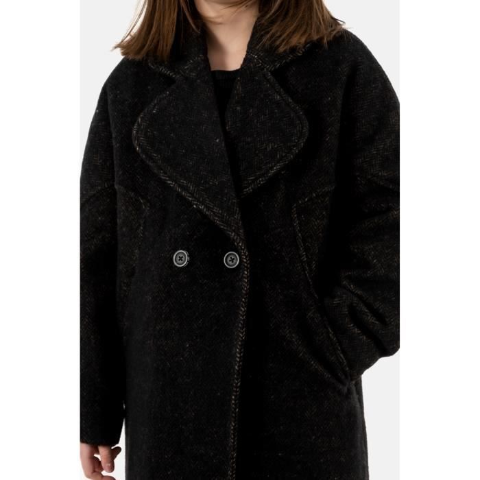 Blouson d hiver pour enfant fille Le Temps Des Cerises shawgi 8003 Marron