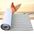 Tapis de sol en teck EVA pour planche de surf, bateau, yacht - CIKONIELF - Bandes grises et noires-3