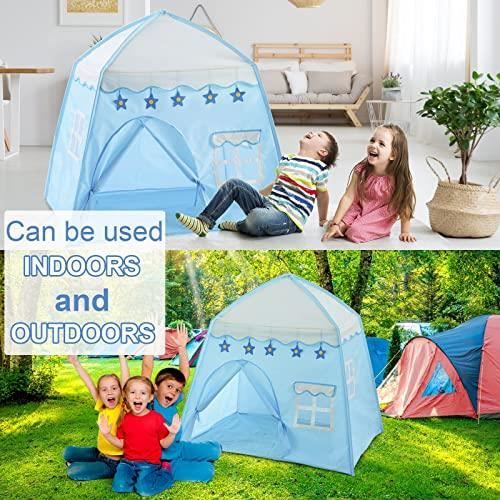 Tente D'intérieur Pour Enfants – Maison De Jeu 120x105x128 Cm, Avec Tapis Et Lumières, Pour Garçons Et Filles Dès 3 Ans - 3