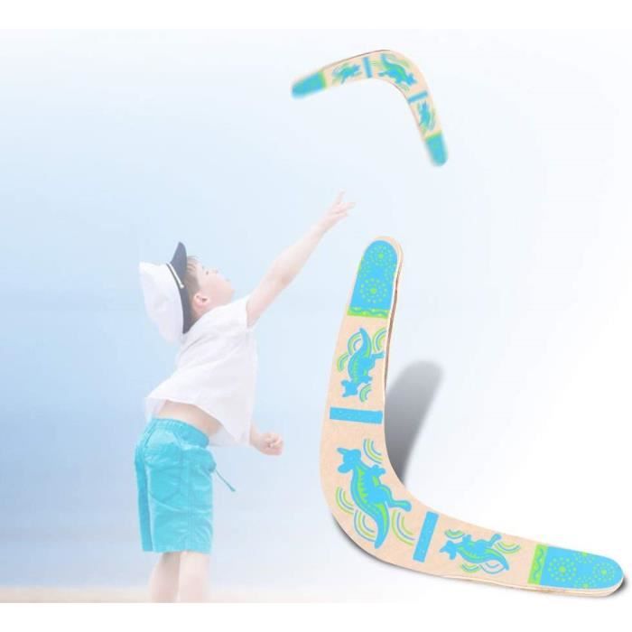YARNOW Boomerang en bois en forme de V pour retour automatique - Jouet traditionnel