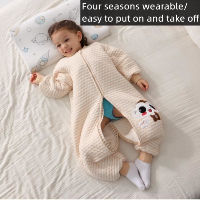Sac de couchage d'hiver pour nouveau-né tricoté pour 0-12 mois garçon fille  (gris)
