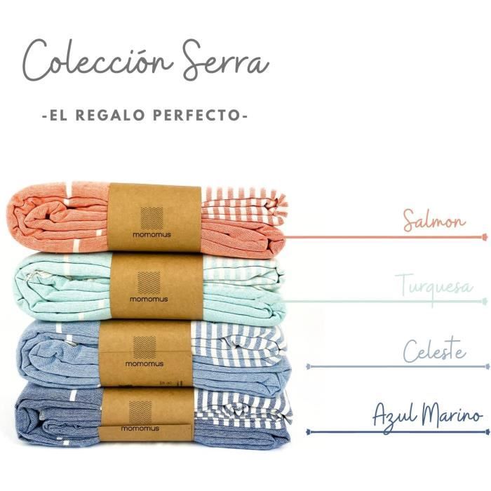 Fouta Plage Anti-Sable Microfibre 160x90cm - Serviette Absorbante Séchage Rapide - Léger Pliable - Plage/Piscine/Voyage - 9