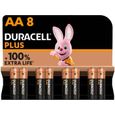 Duracell Plus Piles alcalines AA, 1,5V LR6 MN1500, paquet de 8-0