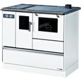 Cuisinière à granulés - Sannover Thermique - Chauffage seul - Blanc - 8 kW - Programmation hebdomadaire-0