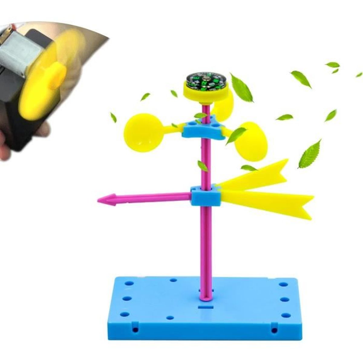 Moulin à Vent Solaire éducatif – Maquette DIY à Assembler, Décoration Bureau Et Jouet STEM