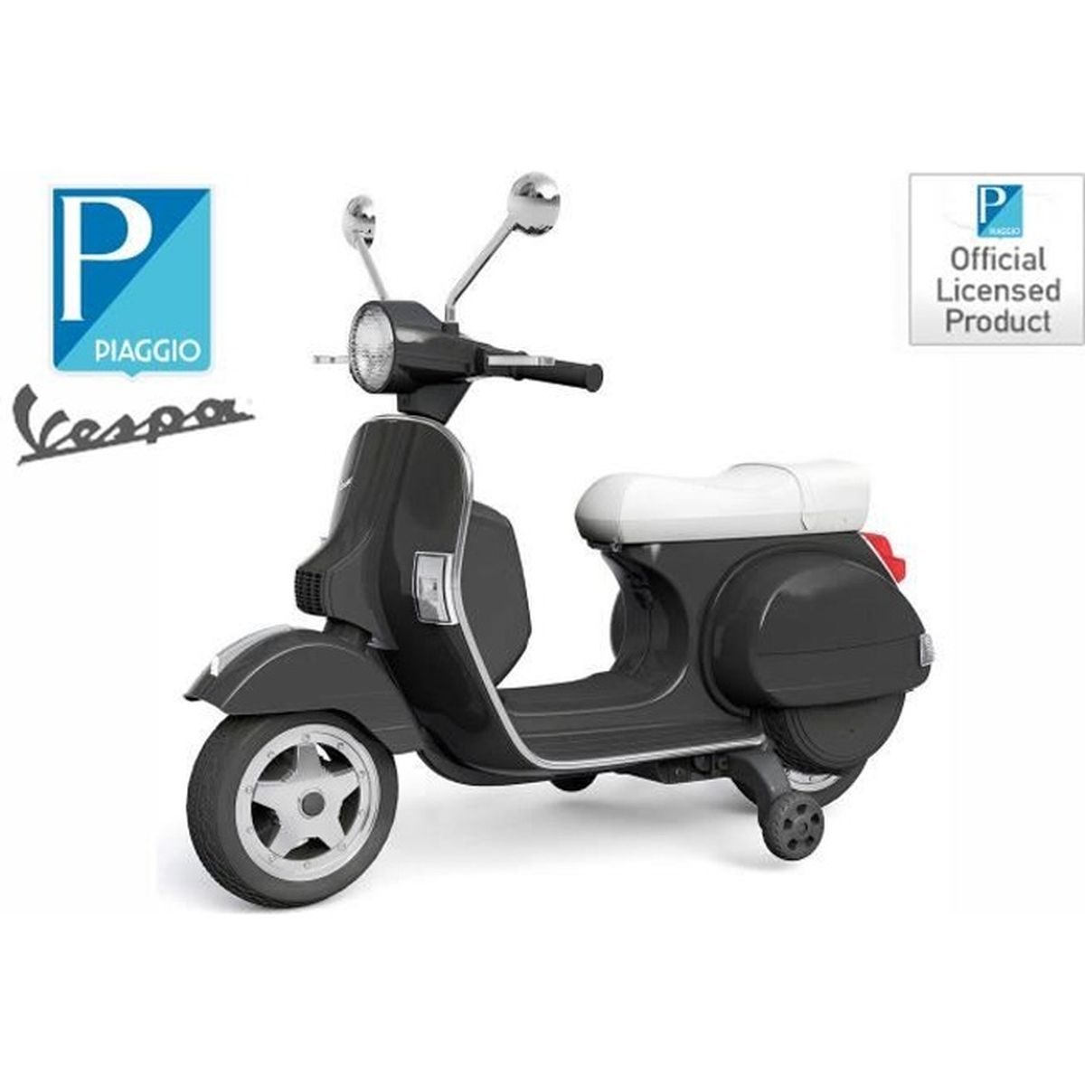 Vespa Roller Scooter Enfants Moto Avec Roues D Entrainement Voiture Electrique 2x 20w 12v 7ah Achat Vente Moto Scooter Cdiscount