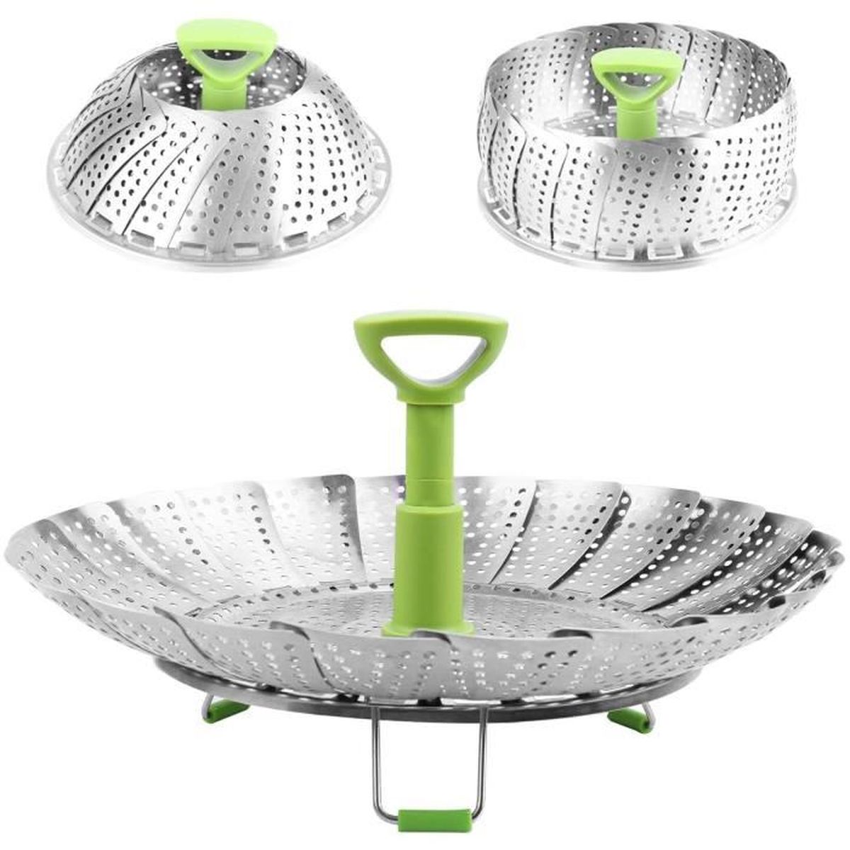 Panier Vapeur En Inox 304 - Plusieurs Tailles, Pour Autocuiseur Et Casseroles, Lavable Au Lave-vaisselle