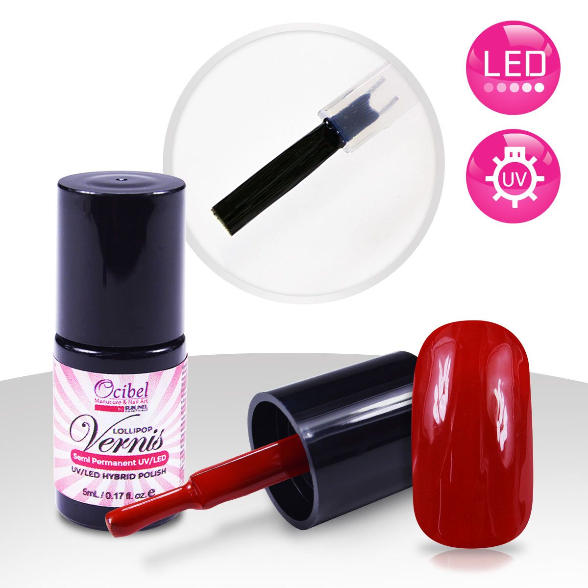 Vernis Semi Permanent Uv Rouge