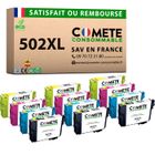 502XL - 12 Cartouches d'encre Compatibles avec Epson 502 XL - pour Epson XP5105 XP5150 WF2860 WF2865 - COMETE CONSOMMABLE
