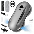 KITYTETY Robot Laveur Vitre Electrique 5600Pa - 50ml Double Pulvérisation - Nettoyage automatique 3 Modes - Moteur sans balais - 10 Chiffons