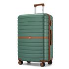 Kono Valise Grande Taille 76.5x50.5x29cm Rigide ABS+PC Valise de Voyage à roulettes Valises avec Serrure TSA, 4 Doubles Roues, Vert