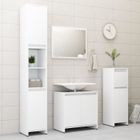 BRAND MPO 3 pcs Ensemble Meuble de salle de bain - Mobilier de salle de bain Armoire de salle de bain -Blanc Aggloméré @297682