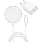 Chargeur induction + secteur compatible magsafe pour iPhone 14-14 PLUS-14 PRO-13-13 PRO-13 PRO MAX-12-12 PRO-11-X-XR-SE Phonillico®