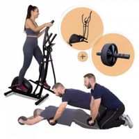 Mobiclinic Fitness Pack Cardio : Atlas elliptical trainer Roue abdominale Rouleau polyvalent Home Gym
