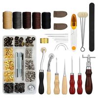 Mxzzand kit de fabrication d’artisanat du cuir Kit de travail du cuir, bricolage, fabrication de poignées en chaussures ceinture