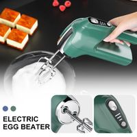 Batteur à œufs électrique-3 vitesses réglables-double tête-mixeur alimentaire-Appareils de cuisine-Vert