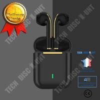 TD® Casque d'écoute sans fil Bluetooth intra-auriculaire binaural  Contrôle tactile Noir pur