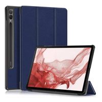 Coque Smart Bleu Premium pour Galaxy Tab S9 Plus 12.4" / S9 FE Plus Etui Folio Ultra fin [Toproduits®]