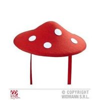 Chapeau champignon - WIDMANN - Accessoire de déguisement - Rouge avec des points blancs