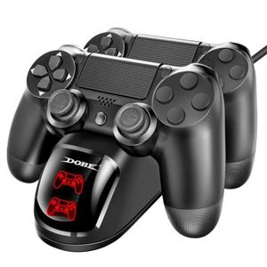 SUPPORT CONSOLE noir - Station de charge USB DualShock 4 pour manette PS4, chargeur pour Sony PS4, PS4 Slim, PS4 Pro, S6