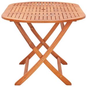 TABLE DE JARDIN  Akozon Table de jardin pliable 160x85x74 cm Bois d