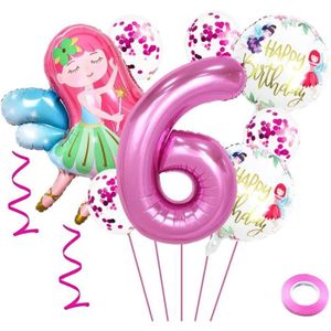 BALLON DÉCORATIF  Ballons géants de fête d'anniversaire princesse fé