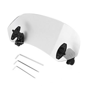 Fumée KIMISS Pare-brise de Moto Universel Écran de vent Réglable de Moto en Plastique,Déflecteur dair de Spoiler de Pare-brise Fumée KIMISS Pare-brise de Moto Universel Écran de vent Réglable de Moto en Plastique,Déflecteur dair de Spoiler de Pare-brise