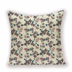 12/" 14/" 16/" 18/" Housse De Coussin KIWI vert lime gris Scandi imprimé oiseaux fait main