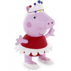 FIGURINE - PERSONNAGE Figurine Peppa Pig Danse - Personnage miniature en PVC - Rose - 6 cm