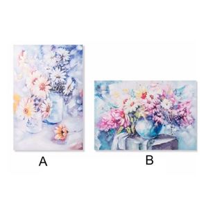 Main Tableau Peint Vase De Modele Avec Des Fleurs 60x90x3 Cm A Achat Vente Tableau Toile Cdiscount