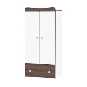 Gami Adele Armoire Blanc Et Anthracite Achat Vente Armoire