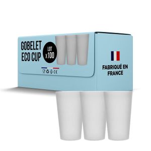 Neo Gobelet Plastique 30 X 250 Ml - Glace Édition - Verre Plastique