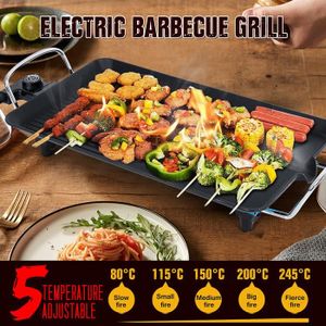 PLANCHA DE TABLE TEMPSA 1500W Plancha Grill Barbecue Electrique BBQ
