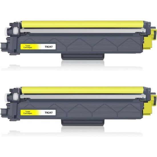 Toner Compatible Noir TN247BK / TN243 ECO Pour Imprimantes Brother - Avec Puce - Haute Capacité