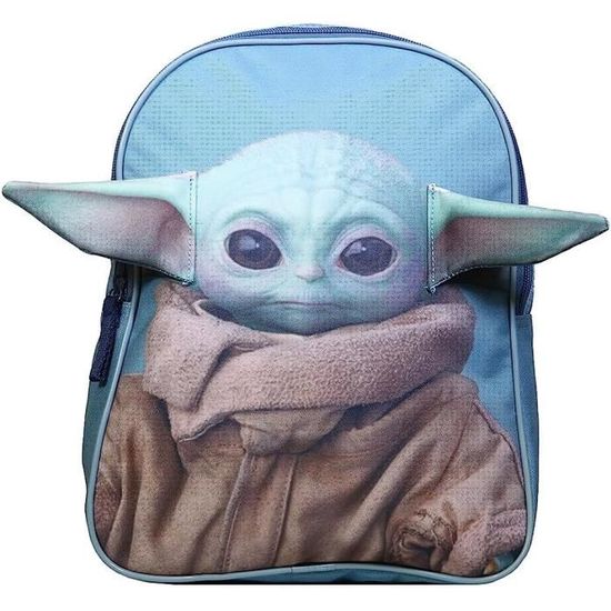 Sac à Dos École Baby Yoda (Grogu) Star Wars - 31cm - Polyester - Poche Avant - Pour Maternelle