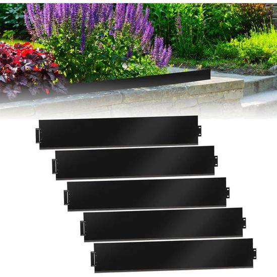 Bordure Jardin Métal Galvanisé | 15m X 15cm | Pour Parterres Et Pelouse | Anti-Racines